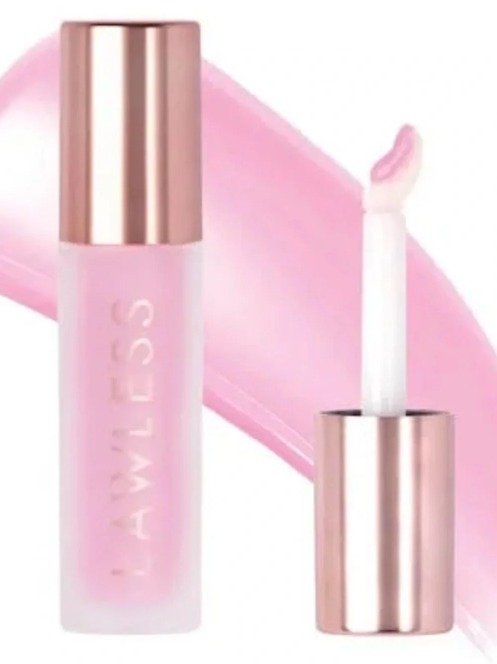 🌷Lawless Strawberry Milkshake Forget the Filler Plumping Lip Gloss New FullSz